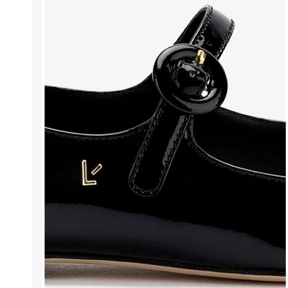 New Larroude Blair black patent Mary Jane Ballet Flat size 7 - Picture 3 of 16